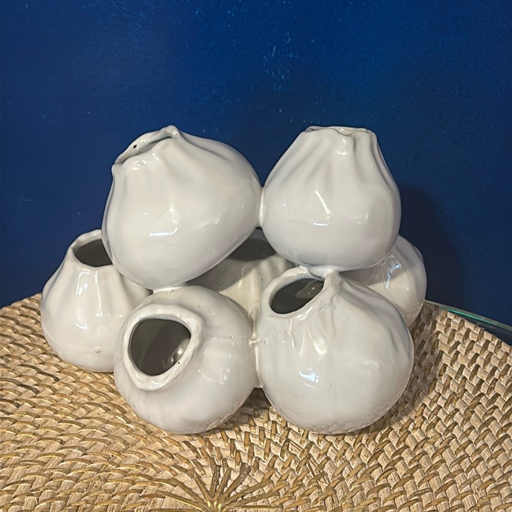 Sanibel Home White Barnacle Vase Sculpture Pottery Clay Coastal Beach